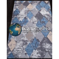 Турецкий ковер Luga 150206-01 Серый-голубой